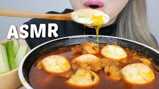 Bloves Seafood Sauce with SOFT Boiled Eggs & Shrimp *Relaxing Eating Sounds | N.E Let's Eat