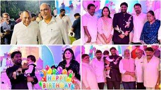 Talasani Srinivas Yadav Grand Son 1st Birthday Celebrations | Talasani Sai Kiran Yadav Family