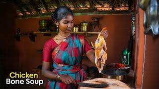 Nattu Kozhi Elumbu Soup | Chicken Bone Soup - Kootan Soru