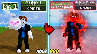 Level 1 to Max Level as Noob Bacon | Awakened Spider | Unlocked Human Race V4 with Zero Robux