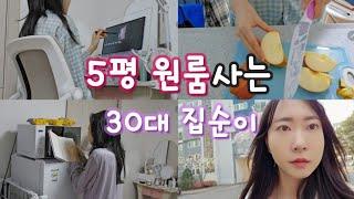 1인가구 직장인 브이로그 | 자취 브이로그 | 5평 원룸사는 30대 집순이의 혼자 반찬가게 가고~ 혼자 떡차려먹고~ 혼자 일기쓰고 영상편집하고~ 혼자 갓생사는 주말 일상!!️