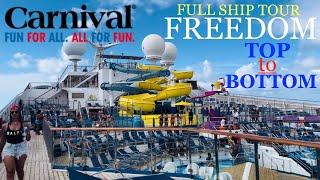 CARNIVAL FREEDOM - Complete Full Tour Top to Bottom Vlog 2 #cruise #vlog #travel