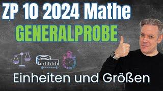 ZP 10 Mathe 2024 Generalprobe Aufgabe Einheiten und Größen (korrigiert)