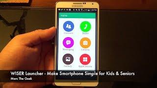 Wiser Launcher - Make Smartphone Simple for Kids & Seniors