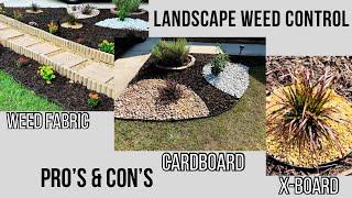 SpringLandscape Weed Control Pro’s & Con’s|Best Weed Material|Before & After Outdoor Projects