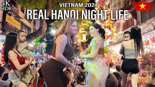 Hanoi's HOTTEST Nightlife Spots Revealed  Nightlife VIETNAM  the 4K Old Town Walking Tour HDR