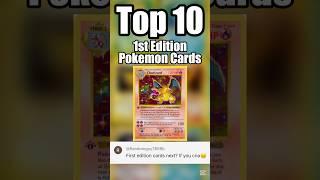 Top 10 most valuable 1st edition Pokemon cards #pokemon #top10 #pokemoncards #pokemontcg #shorts