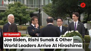 G7 Summit 2023: World Leaders Arrive At Hiroshima Peace Park, Japan PM Fumio Kishida Welcomes Them