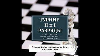 Квалификационный турнир на 1 и 2 разряды, туры: 1-3 (2 часть)
