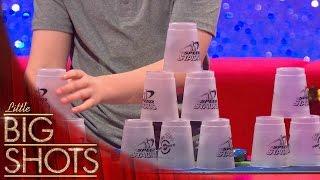 Speed stacker has hands that move like a hurricane | Little Big Shots