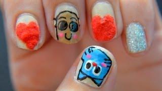 Uñas Gumball y Penny - Gumball love Penny nails