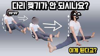 정말 쉬운 다리찢기 이렇게만 하시면 돼요!(왕초보도 할 수 있는 100% 성공하는 다리찢기, 골반 교정도 함께)