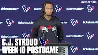 C.J. Stroud takes accountability for interceptions in second half against Lions | Press Conference