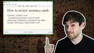 How to Review Sentence Cards in Anki