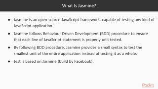 The Complete JavaScript Unit Testing Guide: Testing Applications with Jasmine | packtpub.com