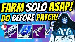 Do This SOLO ADEPT FARM - Before PATCH! Destiny 2 Holofoil Right Of The Nine Ghost Of Deep GLITCH!