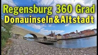 Regensburg 360 Grad:  Mit dem Fahrrad durch Regensburg - Donauinsel, Vorstadt & Altstadt