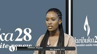 #Kwibuka28 message from Miss Rwanda 2019 Nimwiza Meghan ️