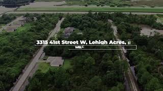 4K Aerial / Drone Video - Lehigh Acres, Florida (3315 41st Street W 33971)