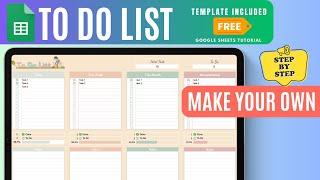 Easy To-Do List Tutorial in Google Sheets (2024) + FREE template