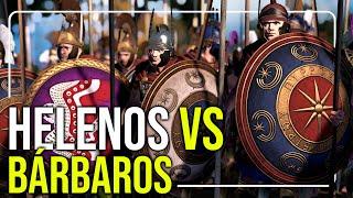 HELENOS vs BÁRBAROS | Batalla MASIVA en Rome 2 Total War