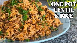 Tasty One Pot Lentil and Rice Recipe Inspired by Lebanese Mujadara | Recipe For Vegans!