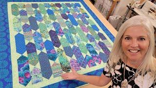 BEAUTIFUL Kaffe Fassett - "Upstream" Quilt Tutorial!!