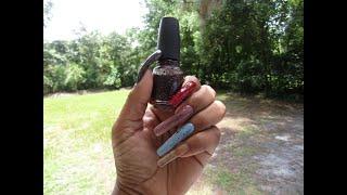 WATCH ME SWATCH CHINA GLAZE "ARREST IN PEACE"