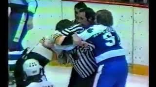 Terry O'Reilly and Dan Maloney Hockey Fight 03/19/1978