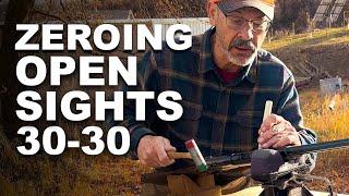 How To Zero A Rifle With Open Sights 30-30