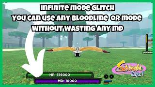 Shinobi Life 2 Infinite MD Glitch Use All Modes Without Wasting ANY MODE [ Shindo Life ]