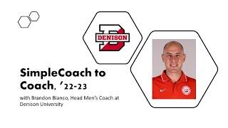 SimpleCoach to Coach with Brandon Bianco, Head Men's Coach of Denison University