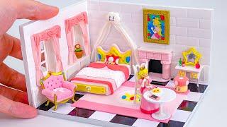 DIY Miniature Princess Peach's Room(Mario) - Polymer Clay Tutorial