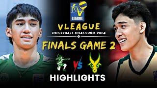 DLSU VS. FEU Full Game Highlights | FINALS Game 2  | V-League Collegiate Challenge 2024