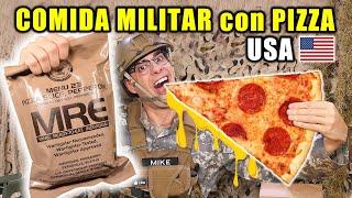 Probando COMIDA MILITAR con PIZZA PEPPERONI de ESTADOS UNIDOS | MRE Menu 23 | Curiosidades con Mike