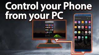 How to Control Android PHONE from Windows PC ? [without root] | Scrcpy