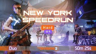 [WR] New York Speedrun - Hard difficulty - 50m 57s |Tom Clancy's The Division 2|