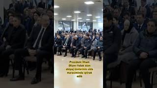 Prezident İlham Əliyev həlak olan ekipaj üzvlərinin vida mərasimində iştirak edib