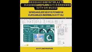 #powerbi ‘da Bunun Gibi Dashboard Hazırlamak İster Misiniz?