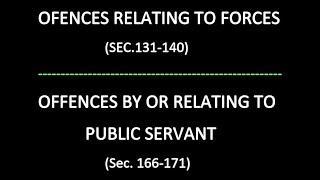 IPC|CHAPTER 7 ( (Sec. 131-140)|CHAPTER 9 (166-171)