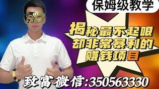 2022网赚项目 最新网上赚钱 新手轻松做到日赚3000+ 揭秘最新网赚项目 教你合法做灰产#灰色项目#被动收入#揭秘 #创业 #灰色项目 #创业 #賺錢 #网赚 #网络赚钱