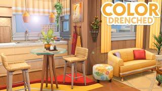 Yellow Color-Drenched Apartment // The Sims 4 Speed Build: Apartment Renovation