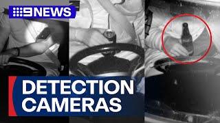 SA drivers filmed on phones, eating, holding a beer by detection cameras | 9 News Australia