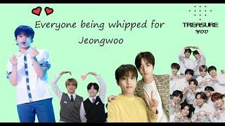 Everyone being whipped for Jeongwoo (mostly Treasure)