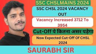 SSC CHSL 2024 VACANCY OUT || Now Expected Cut-Off Of CHSL 2024 #sscchsl2024