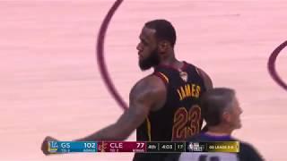 LeBron James Checks out of Game 4 of 2018 NBA Finals