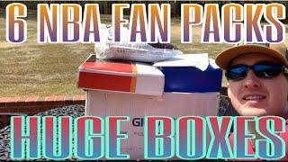 6 NBA Fan Packs. Huge Boxes. Fan Packs 2022