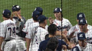 凄い久しぶりに！勝った瞬間の長岡秀樹と内山壮真 高津監督 ヤクルトスワローズナイン　2024年9月8日　ヤクルトスワローズハイライト