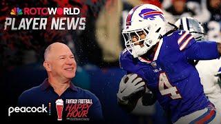 James Cook is an 'RB1' for remainder of fantasy playoffs | Fantasy Football Happy Hour | NFL on NBC