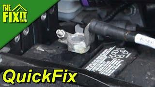 QuickFix: Cleaning a Battery Cable | The Fixit Shed